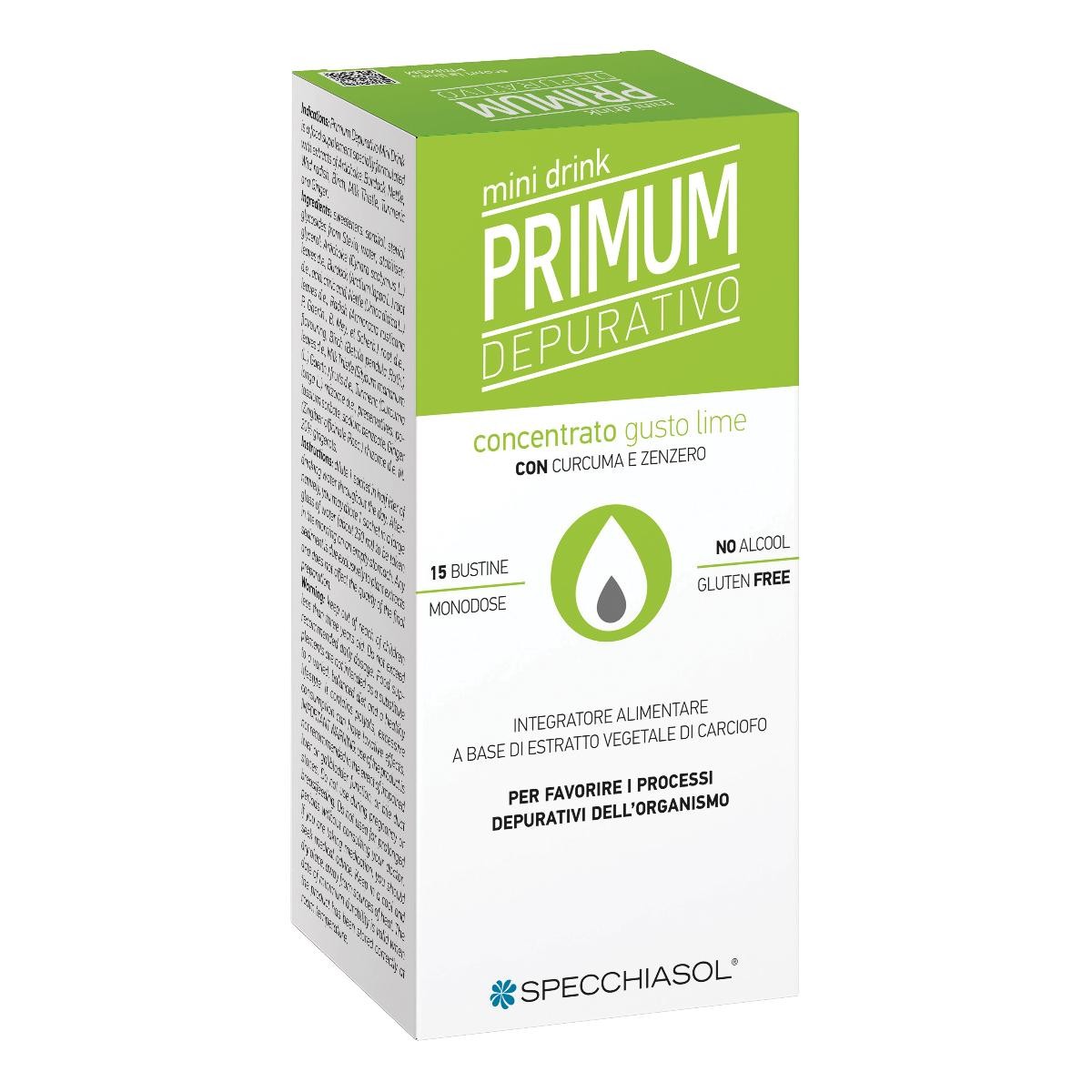 Primum Depurativo Minidrink Gusto Lime 15 Bustine Monodose 10ml