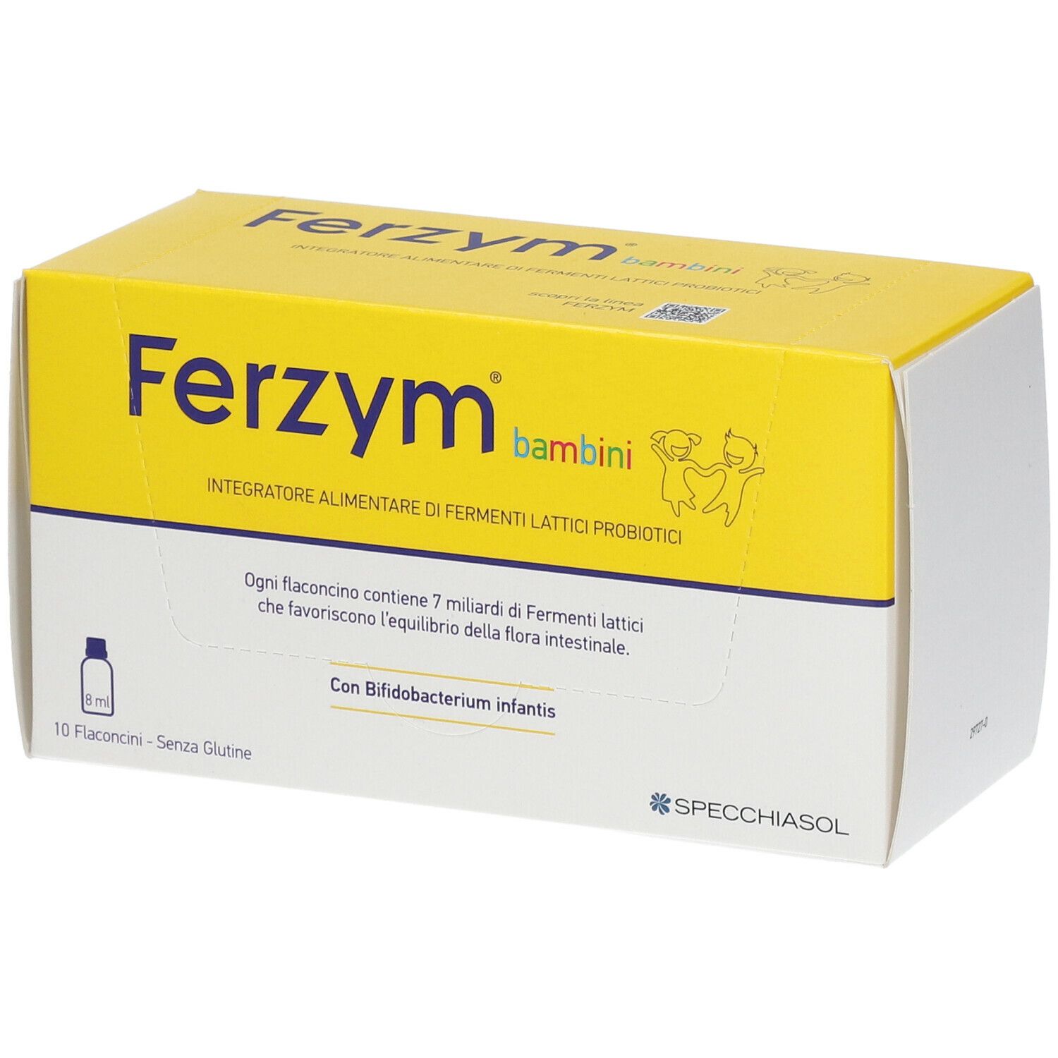 SPECCHIASOL Ferzym Bambini 80 ml Flaconcini bevibili