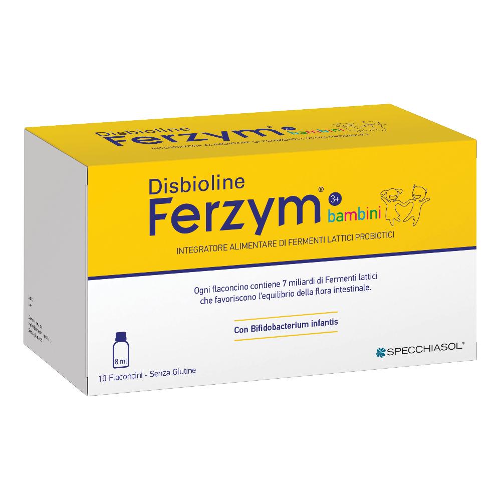 Disbioline Ferzym Bambini 10 Flaconcini Da 8 Ml 80 ml Soluzione orale