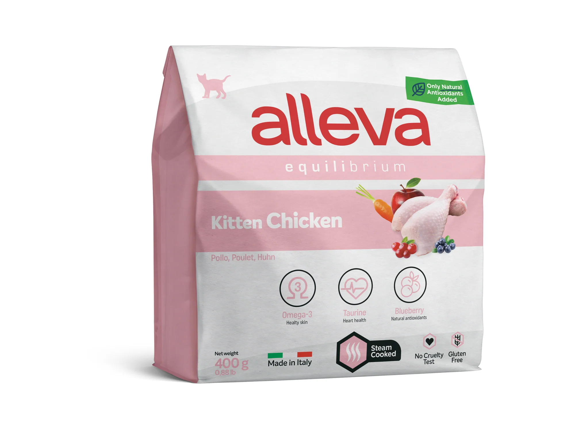 Crocchette per Gatti Equilibrium Kitten al Pollo, 400 g