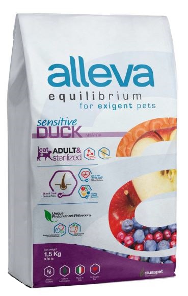 ALLEVA EQUILIBRIUM CAT SENSITIVE DUCK ADULT KG 1.5 - P61024