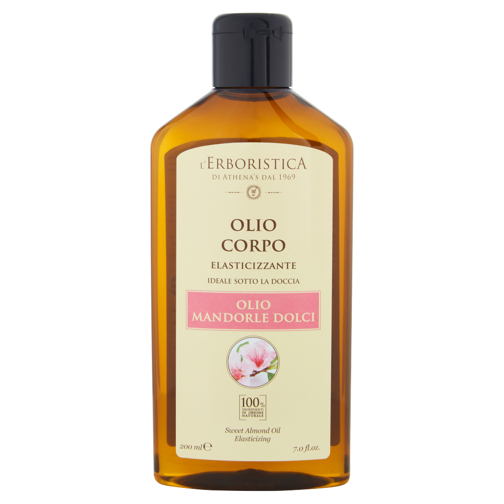 L'Erboristica Olio di Mandorle Dolci - Olio Elasticizzante 100% Naturale, 200ml