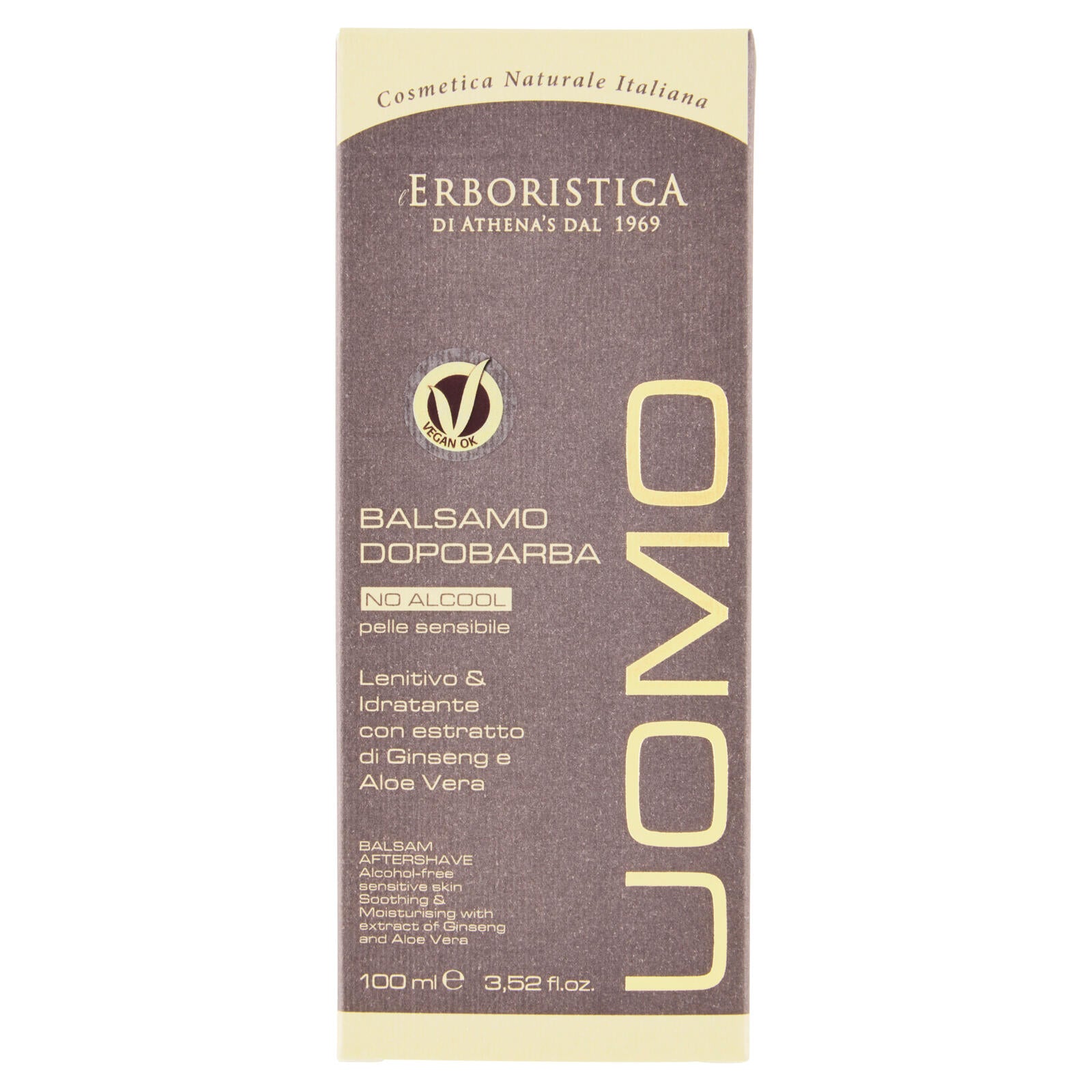 L'erboristica Uomo Balsamo Dopobarba No Alcool Idratante Per Pelle Sensibile 100ml — confronto prezzi