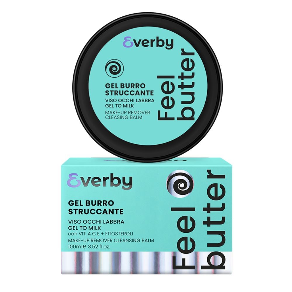 Everby Feel Butter Gel Burro Struccante Viso Occhi e Labbra, 100ml