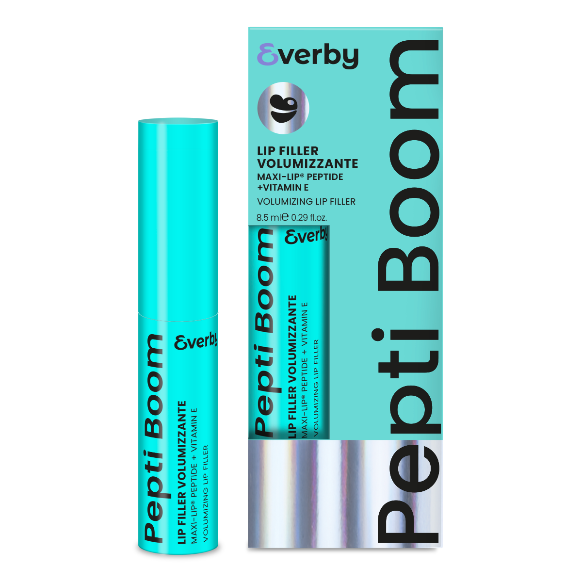 Everby Pepti Boom Lip Filler - Olio per le labbra con azione rimpolpante e idratante, 8,5 ml