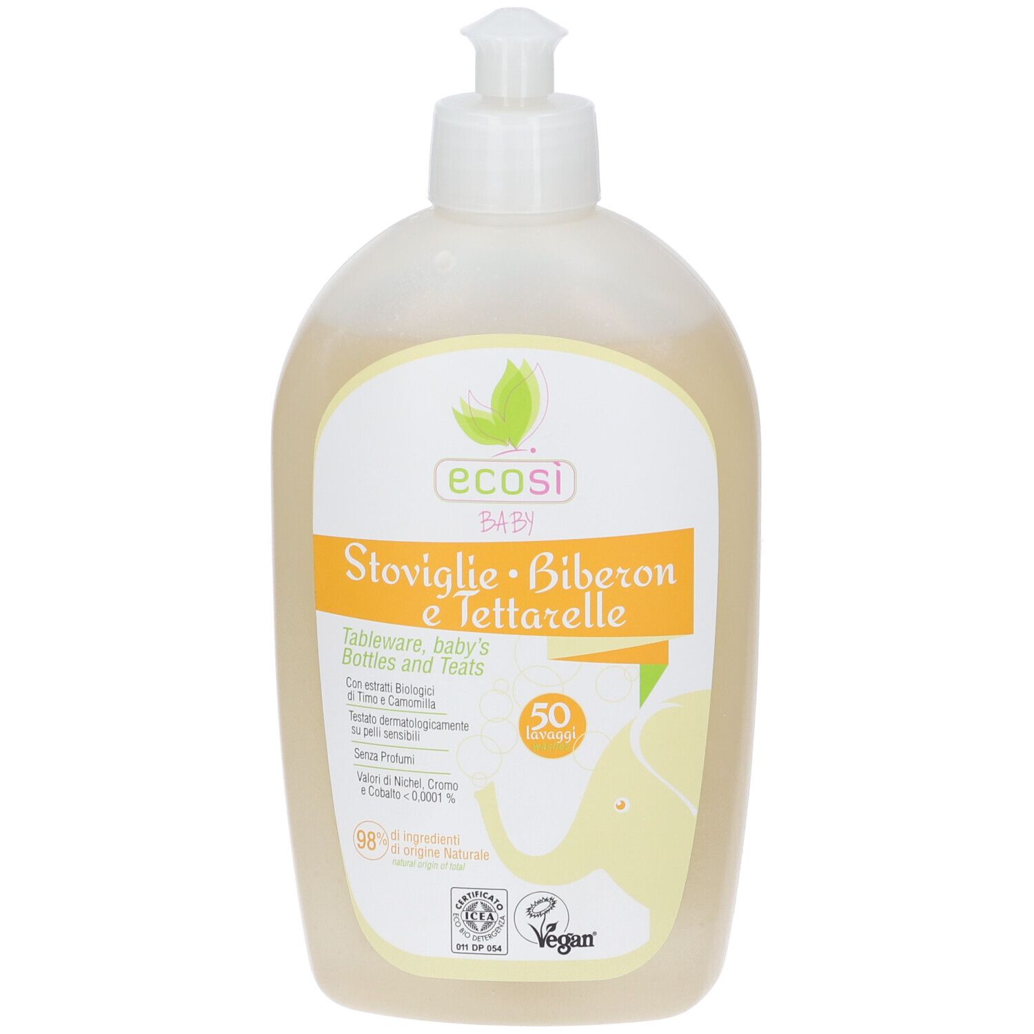 Ecosi' Baby Sapone BIO per Stoviglie Biberon e Tettarelle con Erogatore 500 ml — confronto prezzi