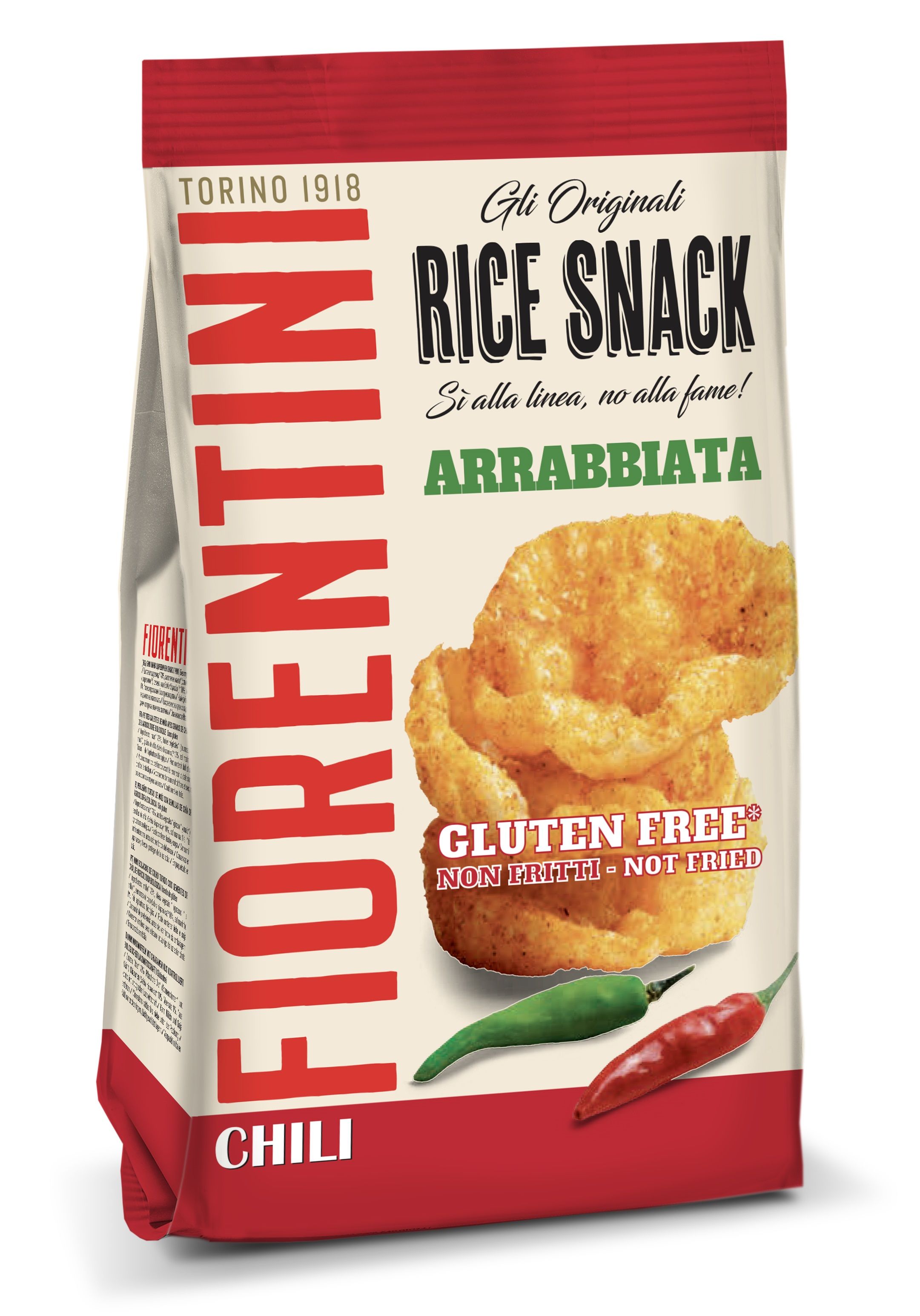 Snack Senza Glutine di Riso all'Arrabbiata - Fiorentini 40 g