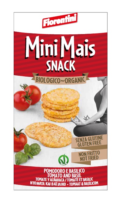 BIO Mais Snack al Pomodoro e Basilico Senza Glutine - Fiorentini 50 g