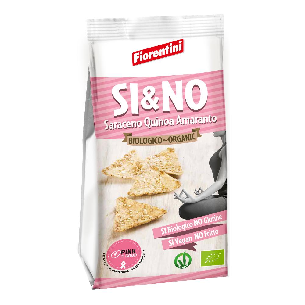 BIO Si&No Triangolini Grano Saraceno con Quinoa e Amaranto Senza Glutine - Fiorentini 80 g
