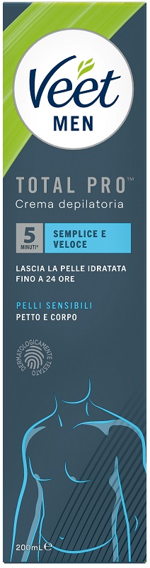 Veet For Men Crema Depilatoria Pelli Sensibili 200ml