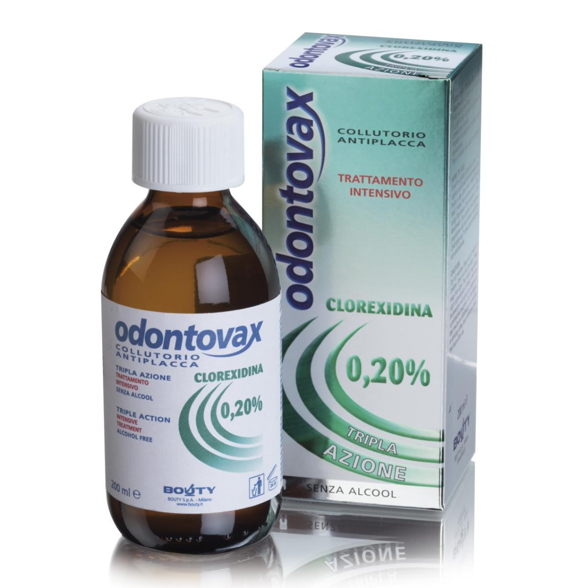 Odontovax Collutorio Antiplacca con Clorexidina 0,20%, 200ml