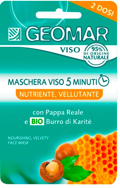Geomar - Skin food maschera viso 5 minuti - nutriente vellutante 2 dosi da 15 ml — confronto prezzi