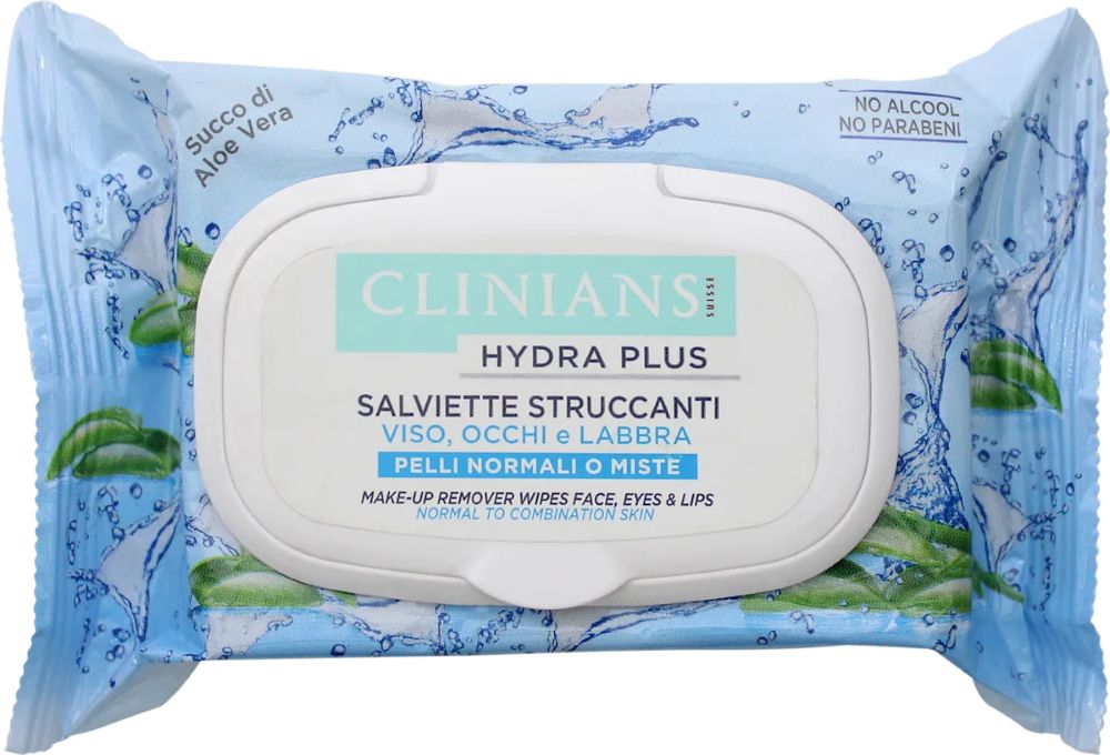 CLINIANS SALVIETTE STRUCCANTI HYDRABASIC 25PEZZI — confronto prezzi