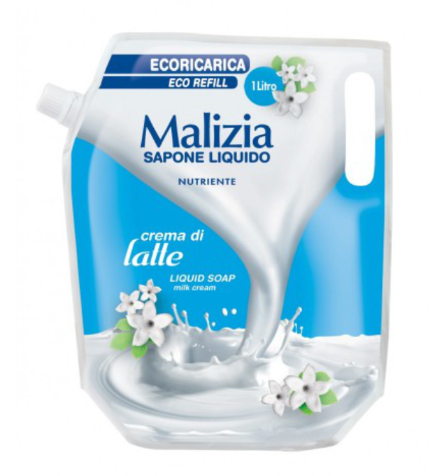 MALIZIA - RICARICA BUSTA SAPONE LIQUIDO CREMA DI LATTE