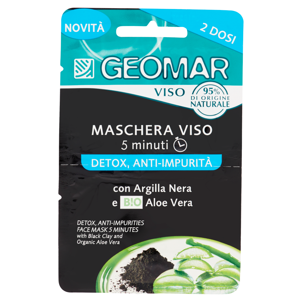 Geomar - Detox Anti-impurità - Maschera Viso 2 dosi — confronto prezzi