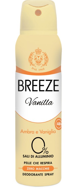 BREEZE - DEODORANTE SPRAY AMBRA E VANIGLIA — confronto prezzi