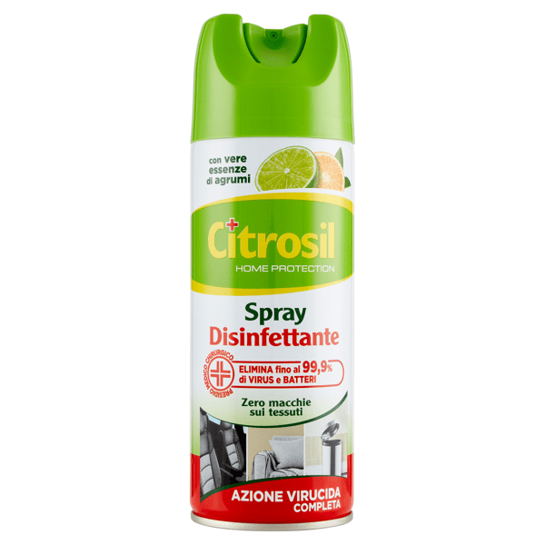 Citrosil Home Protection Spray Disinfettante Ambiente con Vere Essenze di Agrumi 300 ml