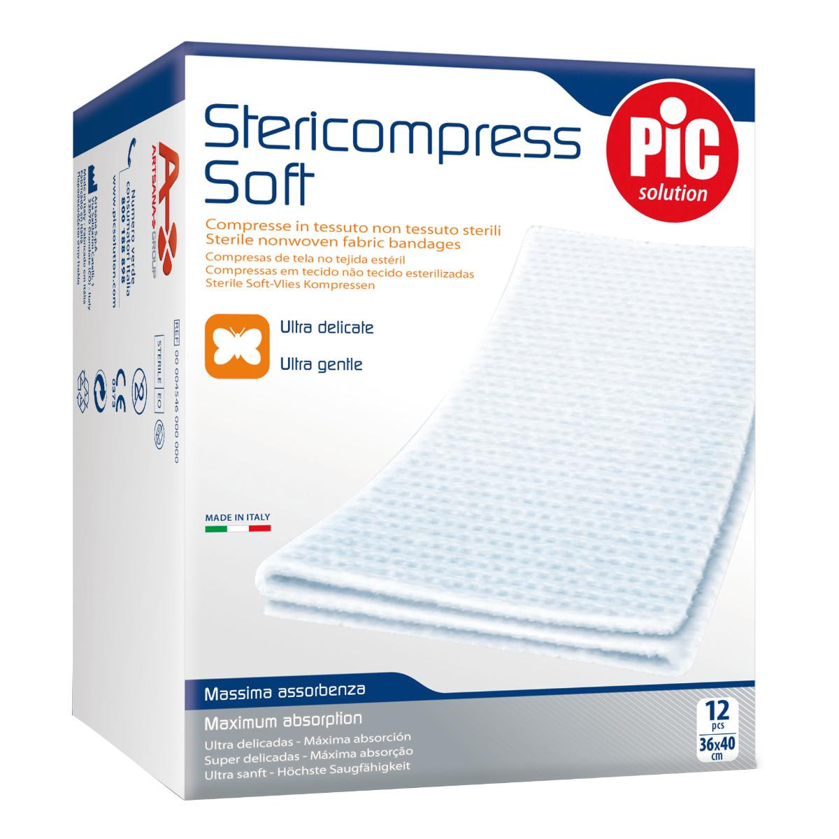 Pic Stericompress Soft 7,5 x 7,5 cm 12 Compresse — confronto prezzi