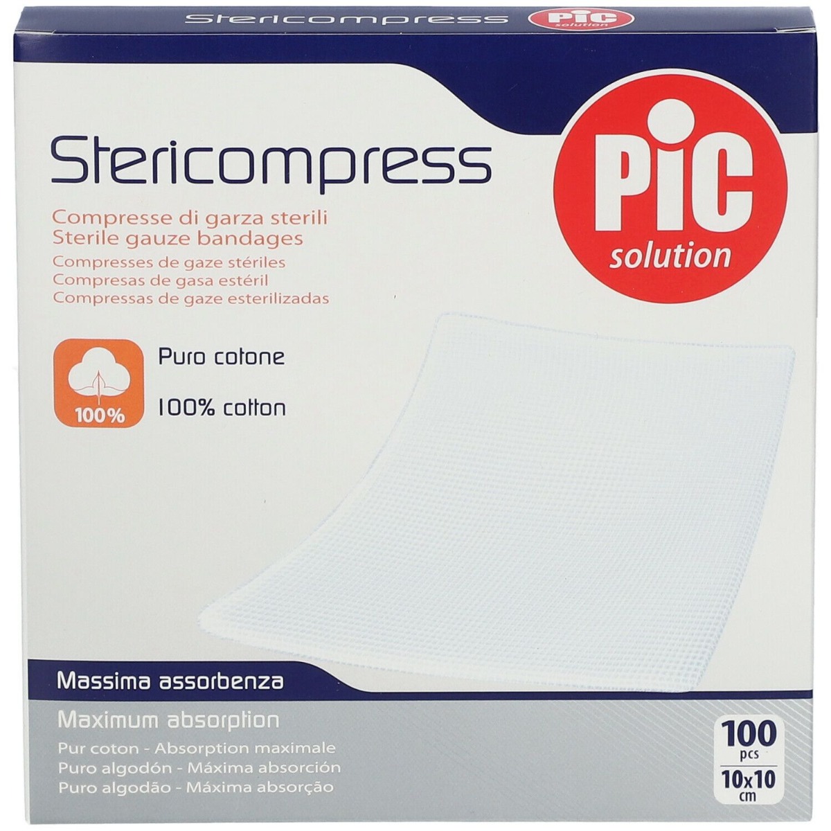 Stericompress Garze Sterili 10x10cm 100 Pezzi