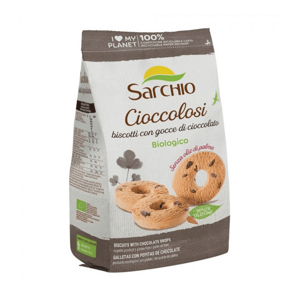 Sarchio Cioccolosi Biscotti Con Gocce Di Cioccolato Senza Glutine 200 g — confronto prezzi