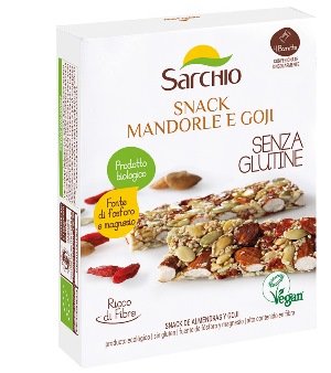 Monoporzione mandorle goji 20 g