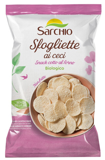 Sfogliette ai Ceci Snack Senza Glutine - Sarchio 50 g