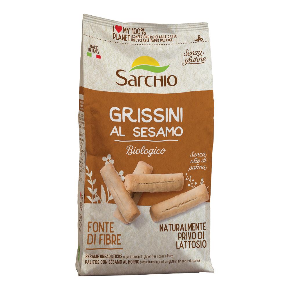 Grissini al Sesamo Senza Glutine - Sarchio 180 g