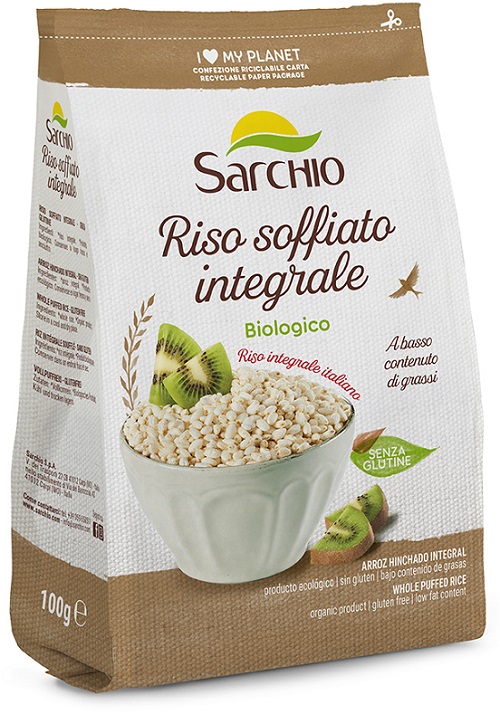 Riso Soffiato Integrale Senza Glutine - Sarchio 100 g