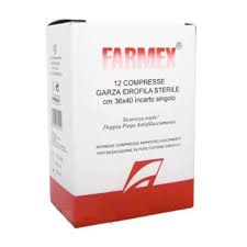 Farmex Garza sterile 36x40 cm 12 Pezzi