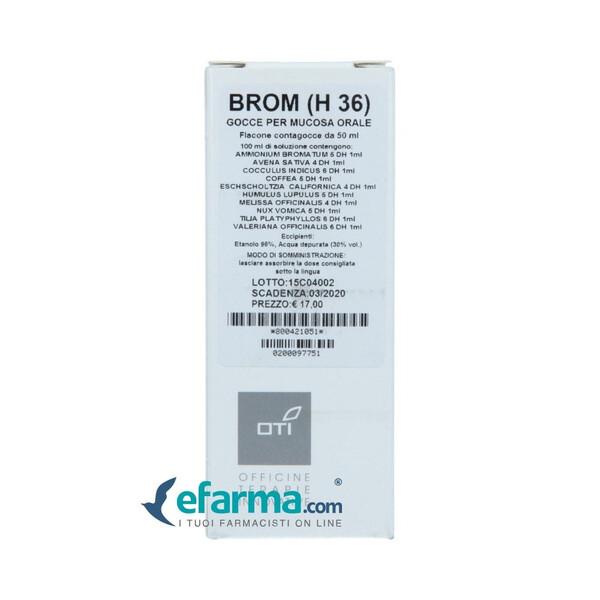 Oti Brom H 36 Composto In Gocce Medicinale Omeopatico 50 ml — confronto prezzi