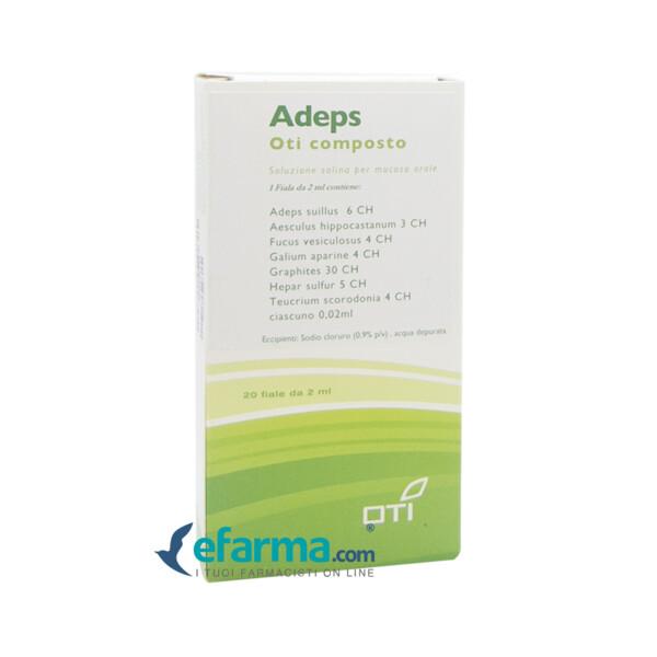 Oti Adeps Composto Medicinale Omeopatico 20 Fiale Fisiologiche 2 ml