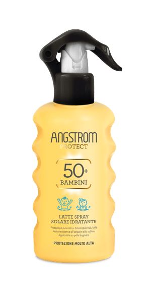 Angstrom Kids Latte Solare Spray Idratante SPF 50+ Protezione Bambini 175 ml
