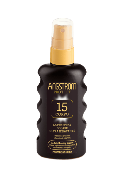 Angstrom Latte Solare Spray Ultra Idratante SPF 15 Corpo 175 ml