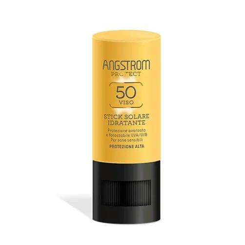 Angstrom Protect Stick Solare Idratante Viso Spf 50 Protezione Alta 9ml