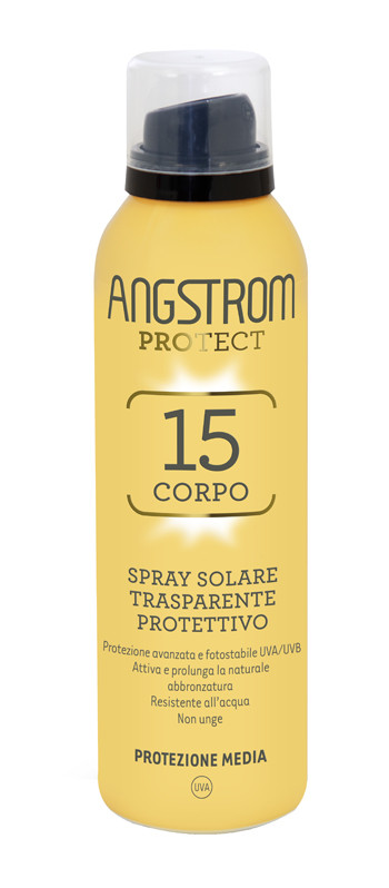 Angstrom Protect Spf 15 Corpo Spray Solare Trasparente 150ml