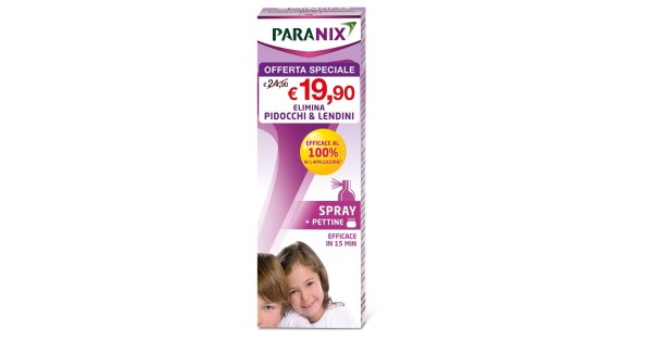 Paranix Trattamento Spray Antipediculosi 100ml + Pettine