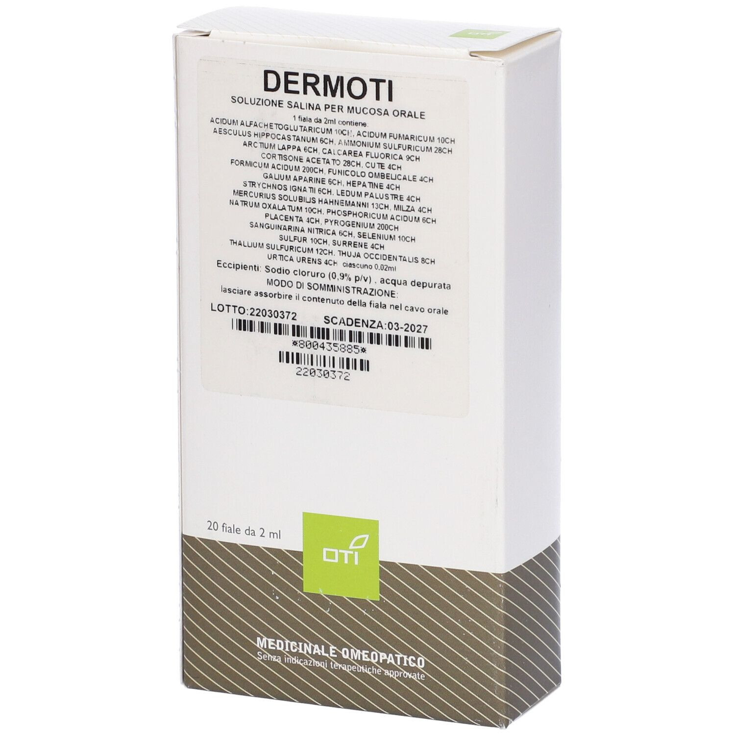 Dermoti composto 20f fisx2ml — confronto prezzi