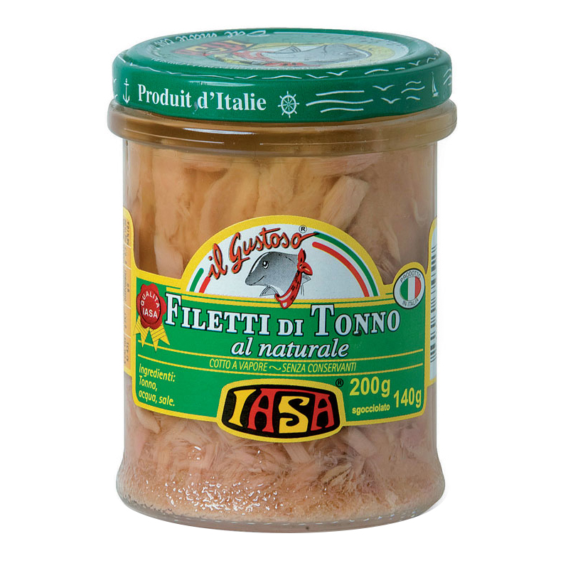 Filetti di tonno al naturale 200 g