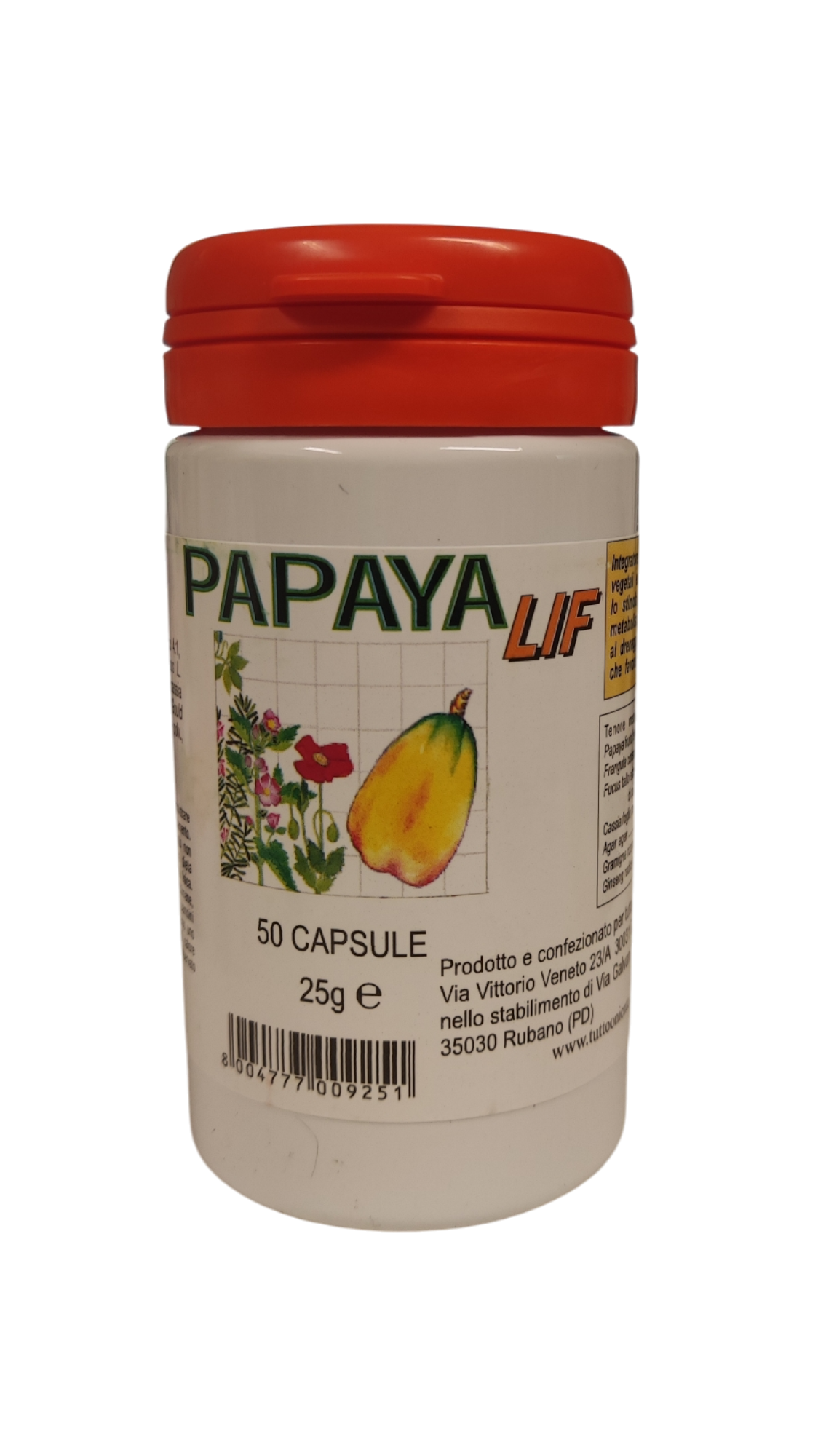 Papaya Lif - Tuttooniente - 50 capsule - integratore alimentare con funzione drenante
