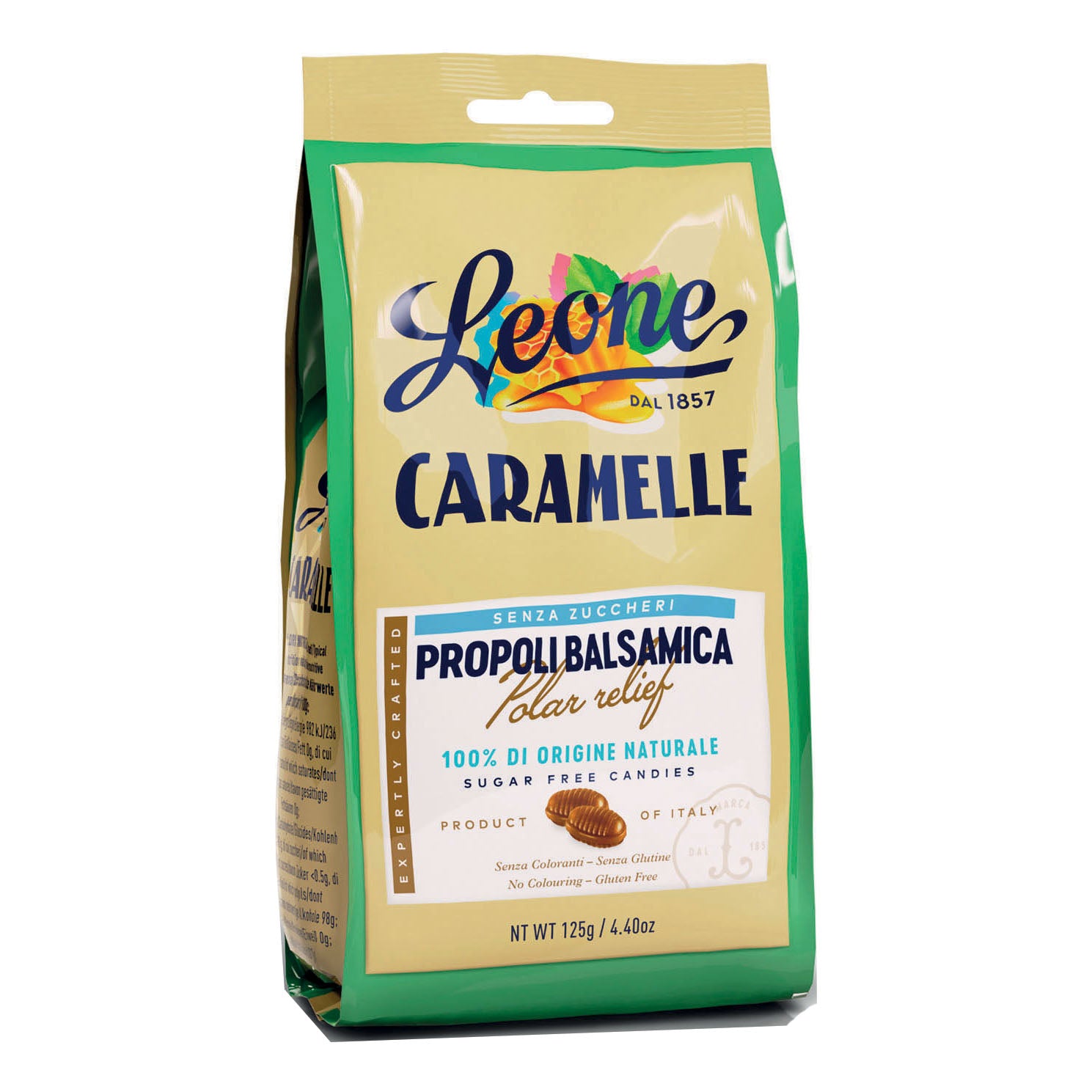 Pastiglie Leone Caramelle Propoli Balsamica senza zuccheri, 125g
