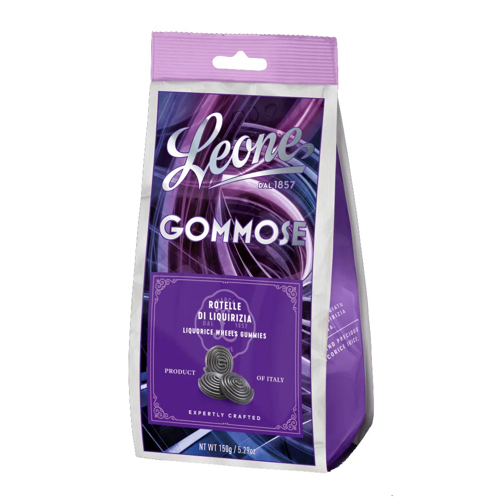 Pastiglie Leone Gommose Rotelle di Liquirizia, 150g