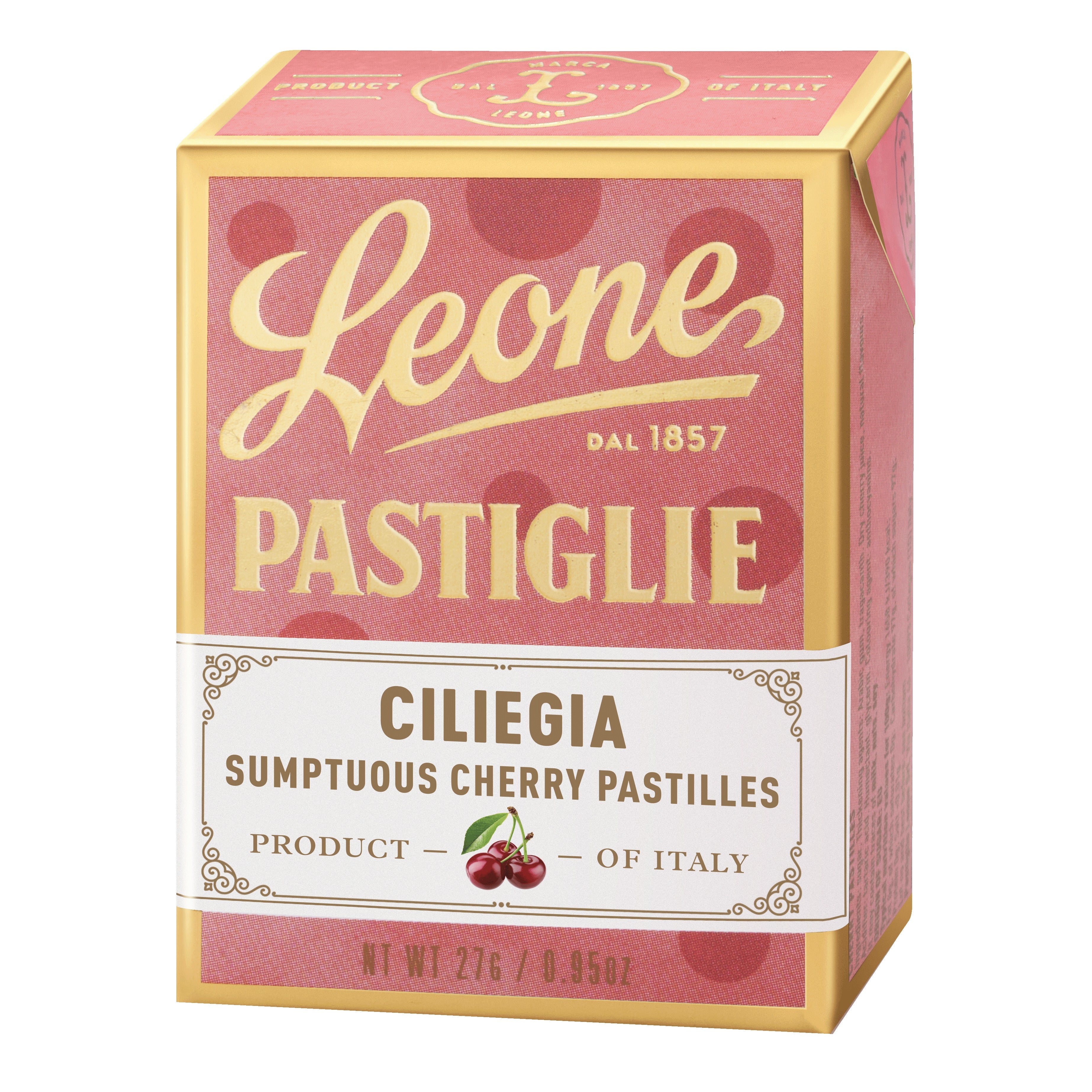 Pastiglie Leone Ciliegia | Caramelle Senza Glutine | 27 g