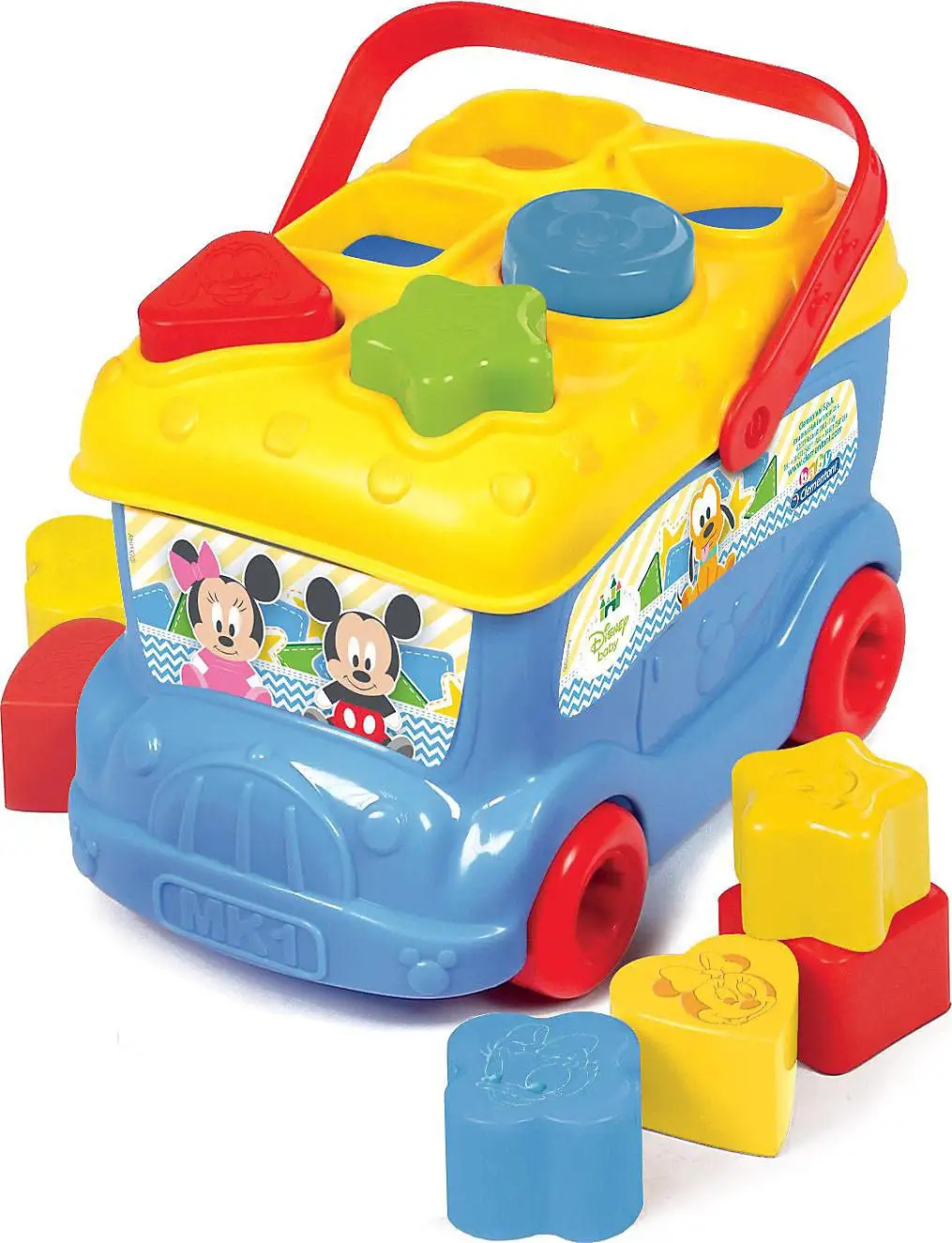 Clementoni Topolino Bus Inserimento Forme 9 Blocchi Colorati