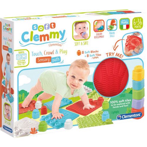 Clementoni 17352 - Tappeto per giochi sensoriali Clemmy 1 St