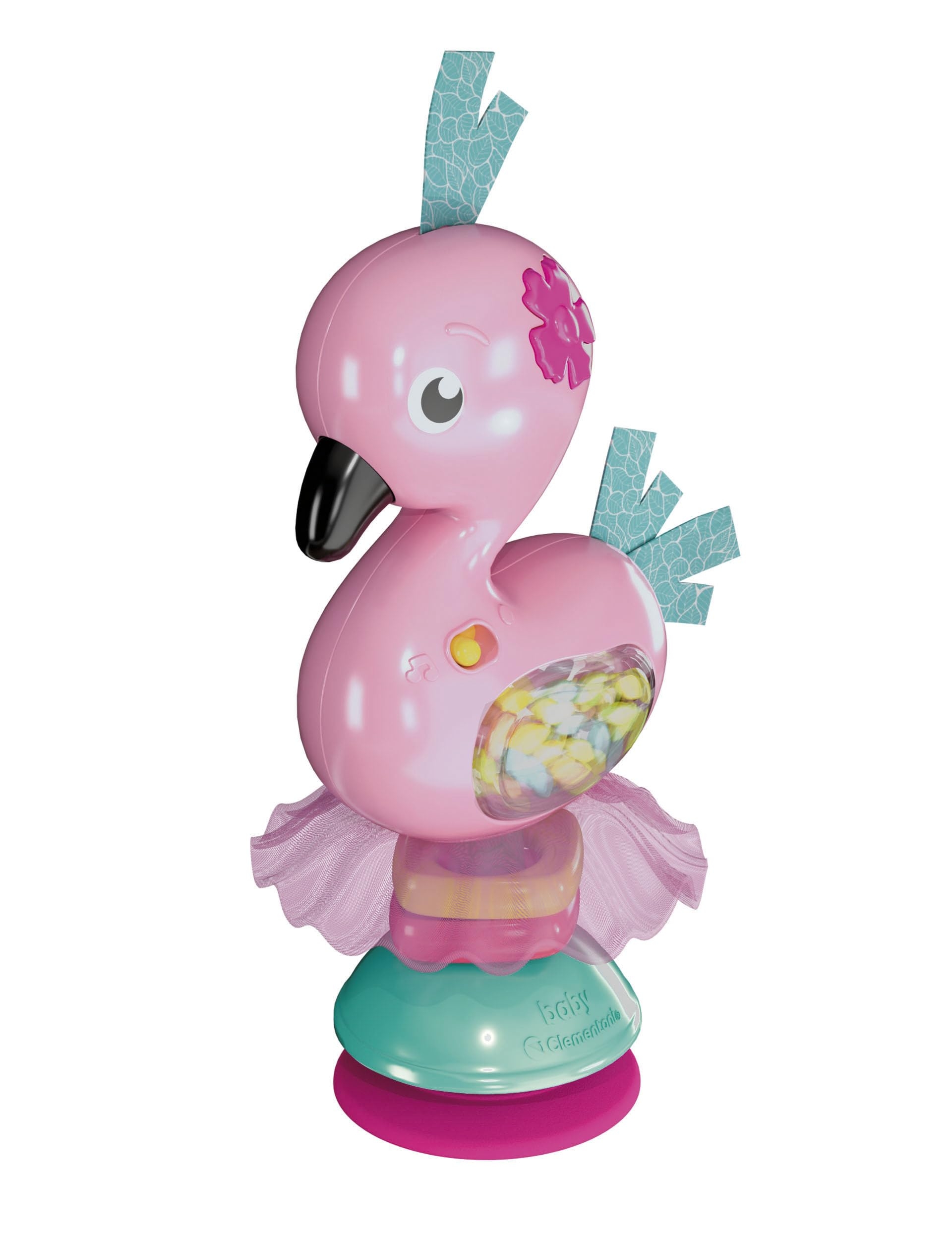 Clementoni Fancy Flamingo Sonaglino A Forma Di Fenicottero Con Melodie E Palline Colorate