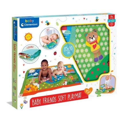 Clementoni Baby Friends Soft Playmat 0+m Tappeto Colori Assortiti
