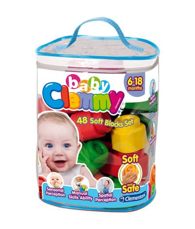 Clementoni Clemmy Sacca Con 40 Mattoncini Morbidi 6m+