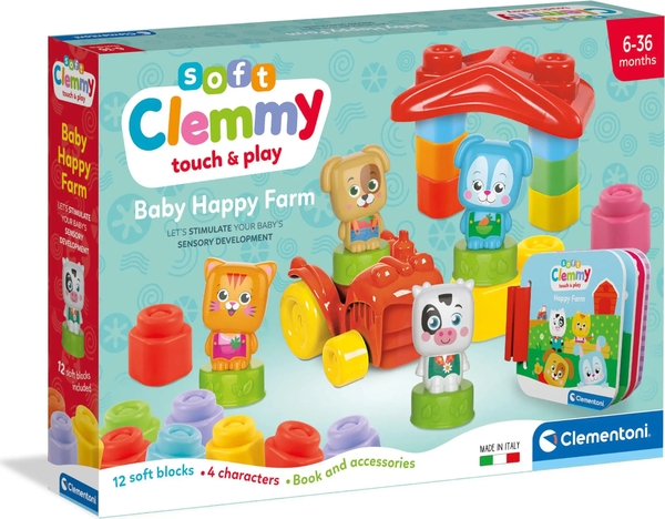 Clementoni Soft Clemmy Baby Happy Farm Set Costruzioni