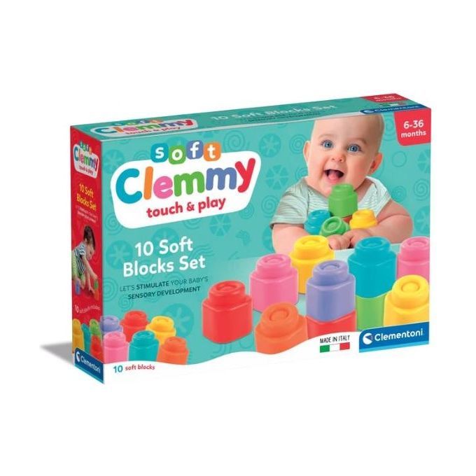 Clementoni Clemmy Confezione 10 Mattoncini 1 St