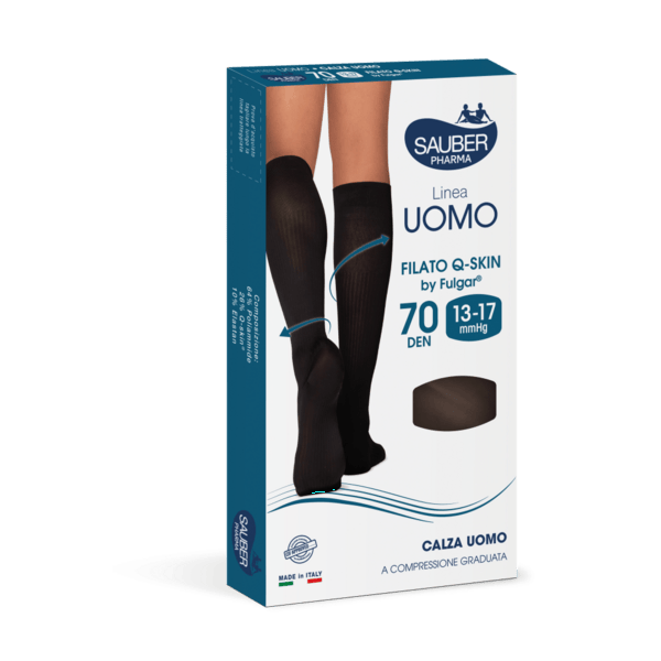 Sauber Linea Uomo Calza Anatomica Filato QSKIN 70 Den Taglia M Blu — confronto prezzi